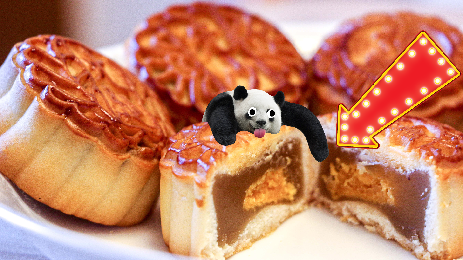 Mooncakes with derpy panda and arrow