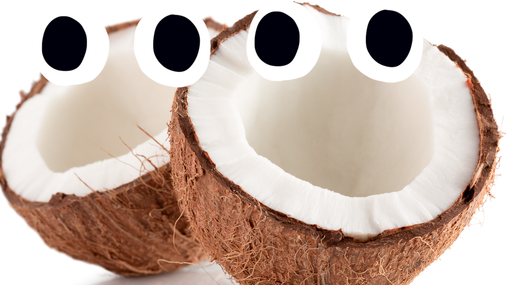 Coconuts with eyes