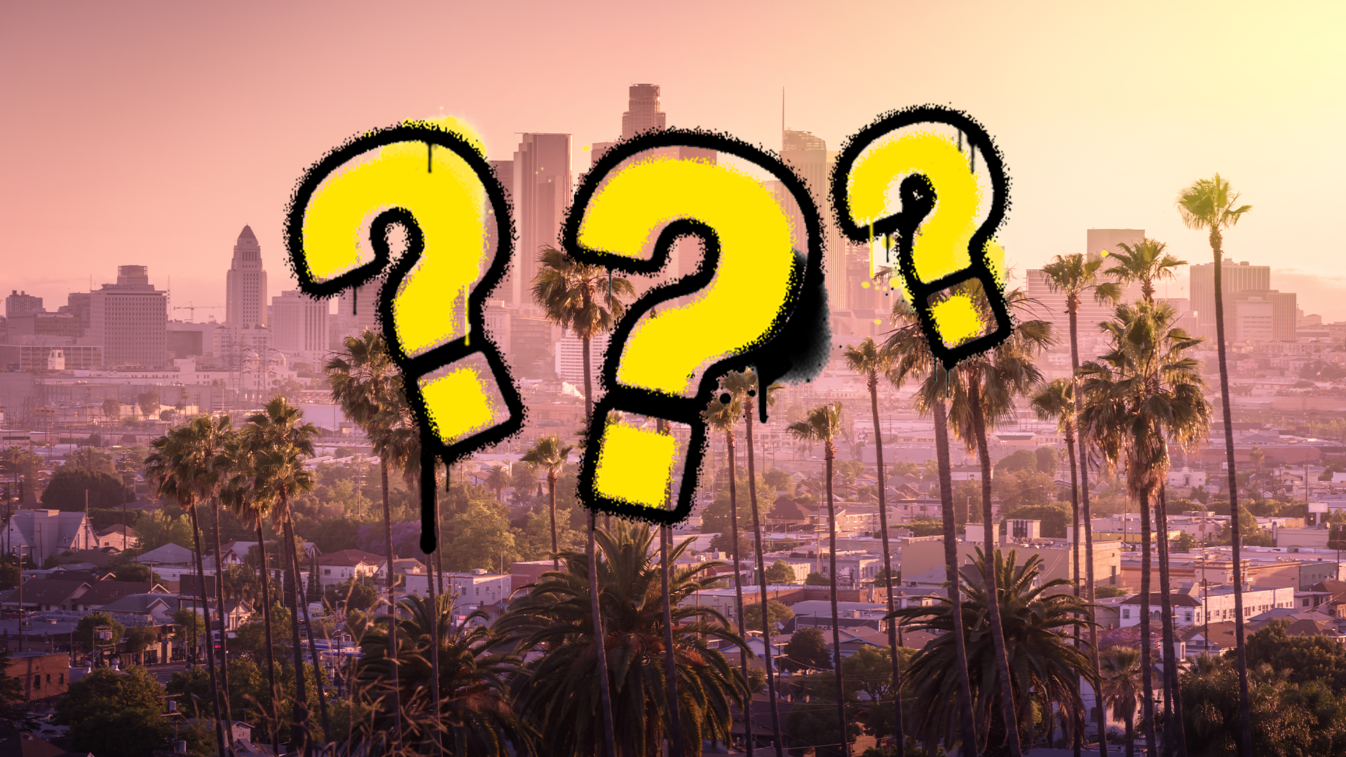 Los Angeles and question marks