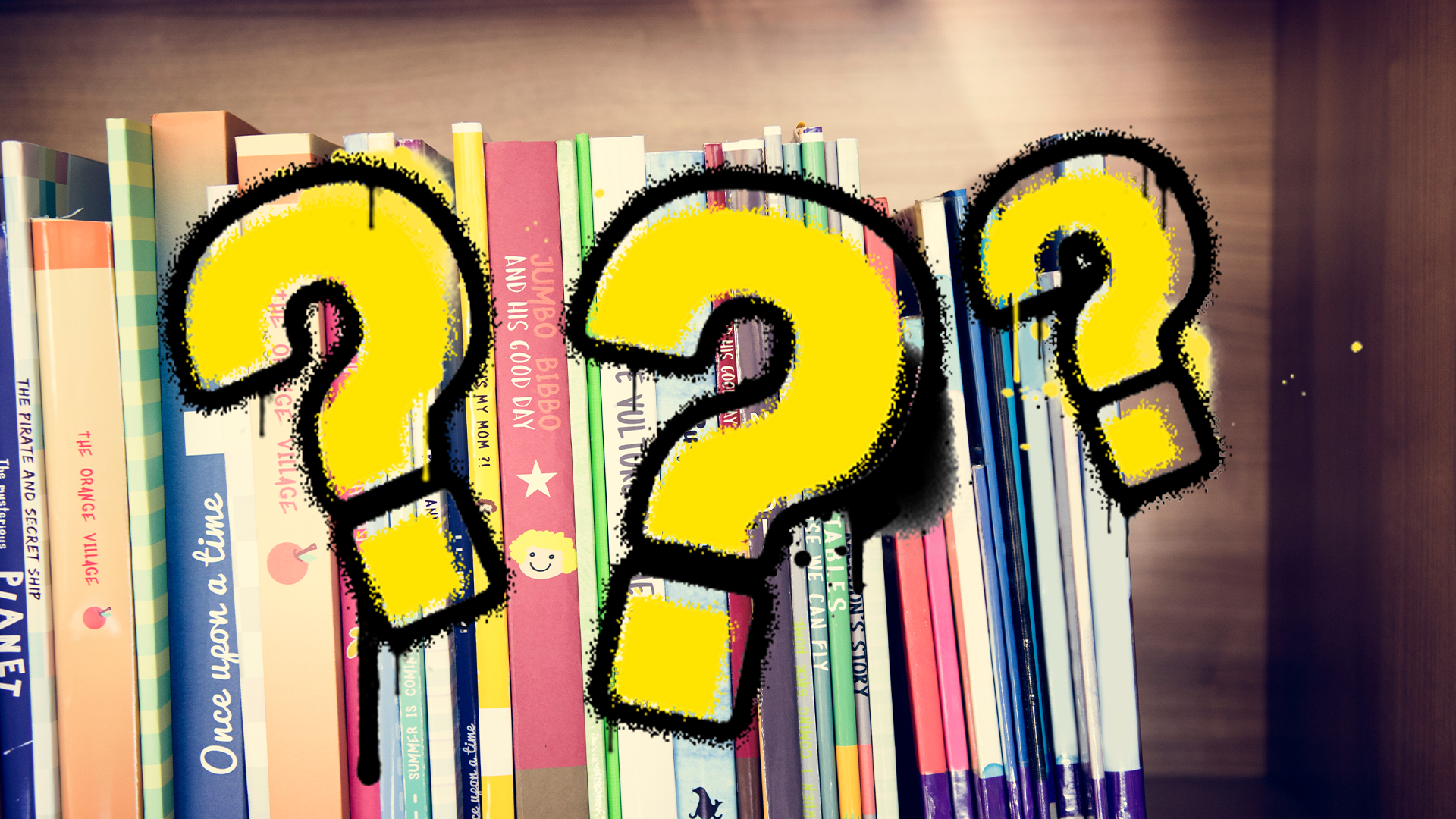 Books and question marks