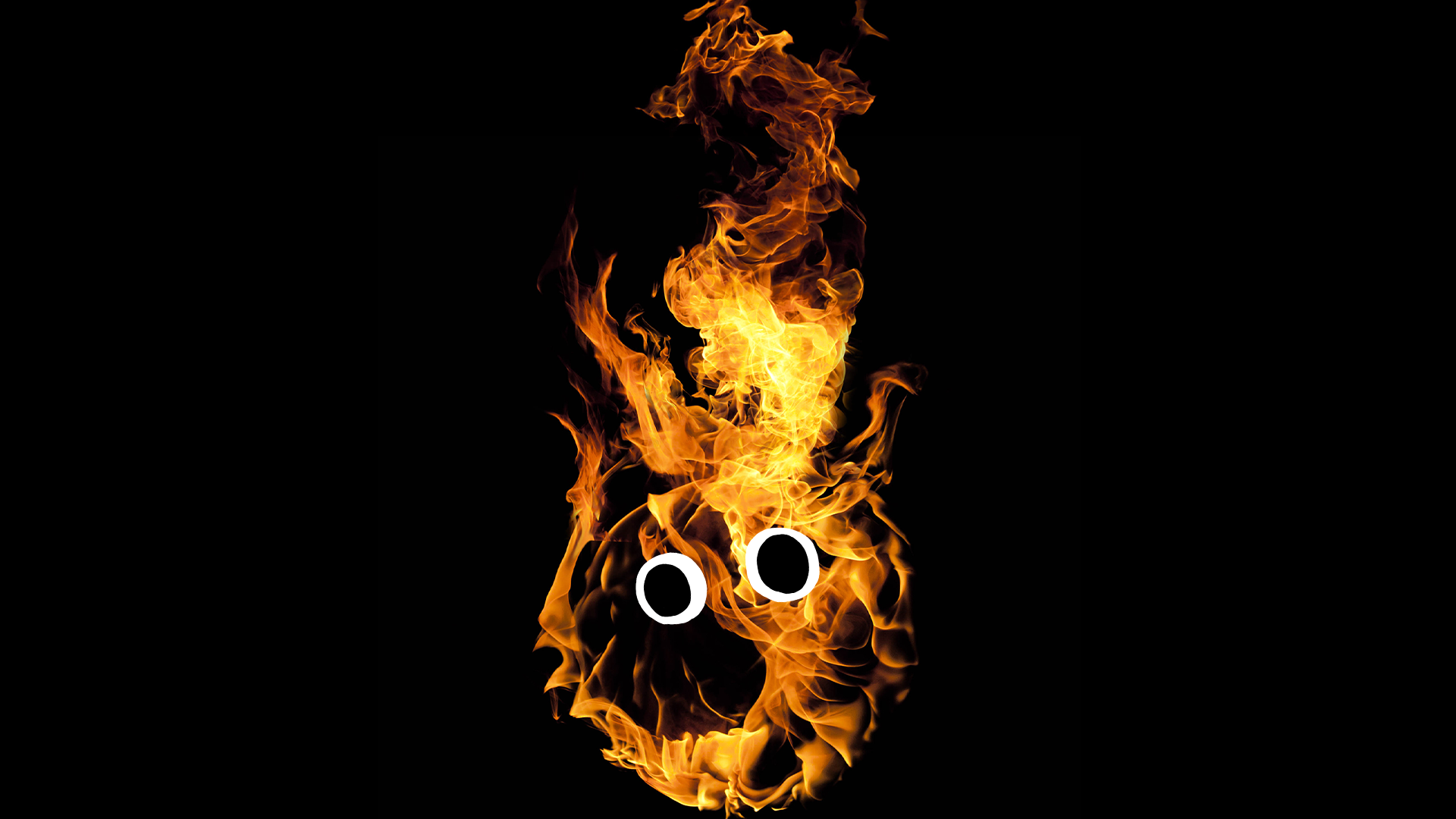 Fireball with eyes