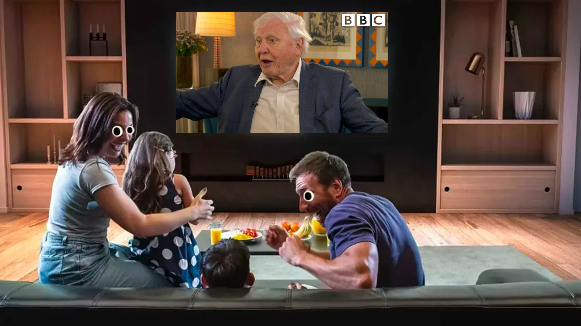 Sir David Attenborough on the BBC