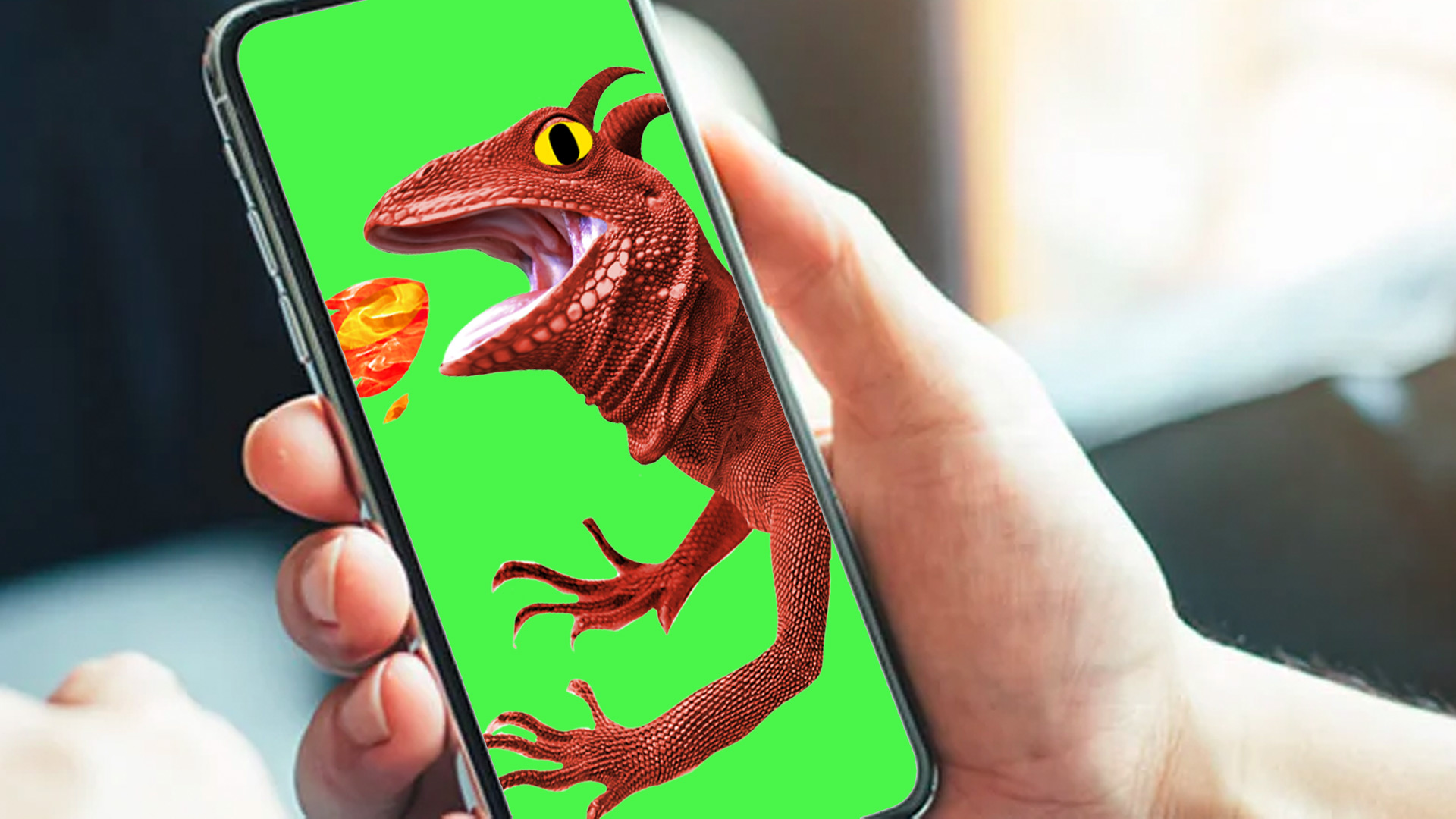 A dragon wallpaper on smartphone