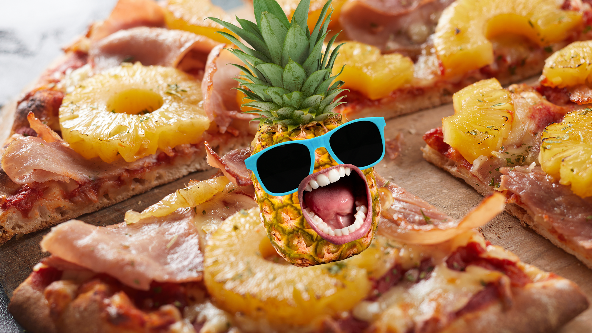 Beano pineapple on pizza