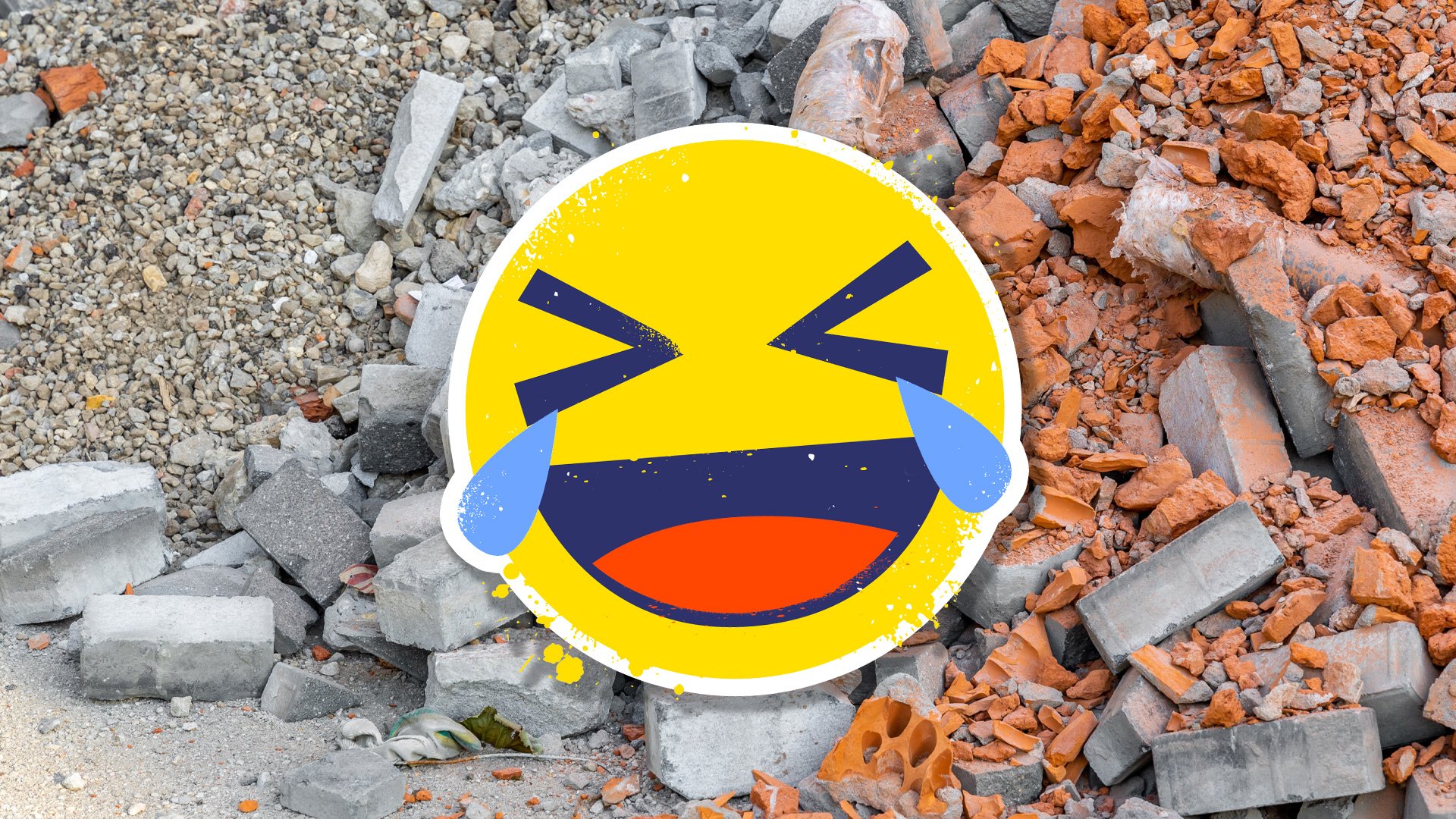 A pile of rubble joke