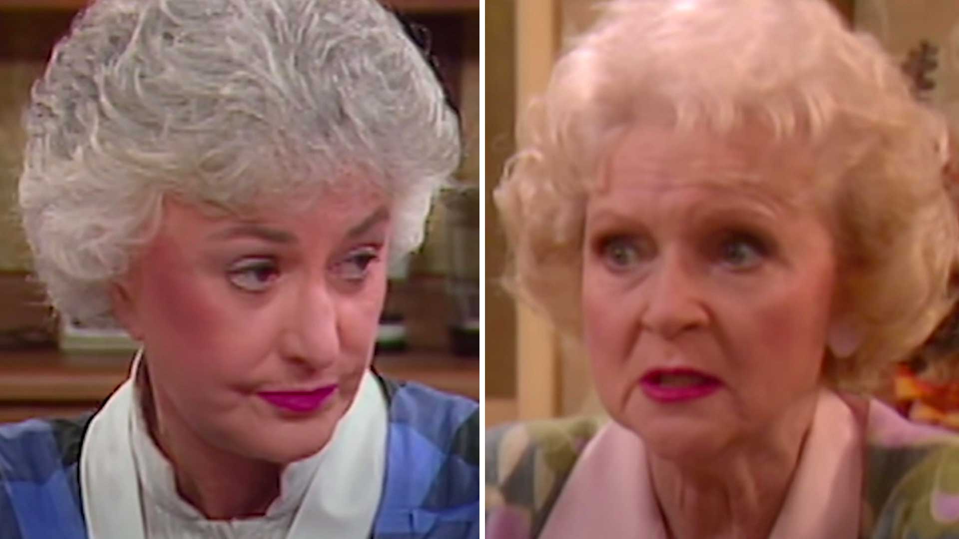 Dorothy and Rose in a scene from the Golden Girls