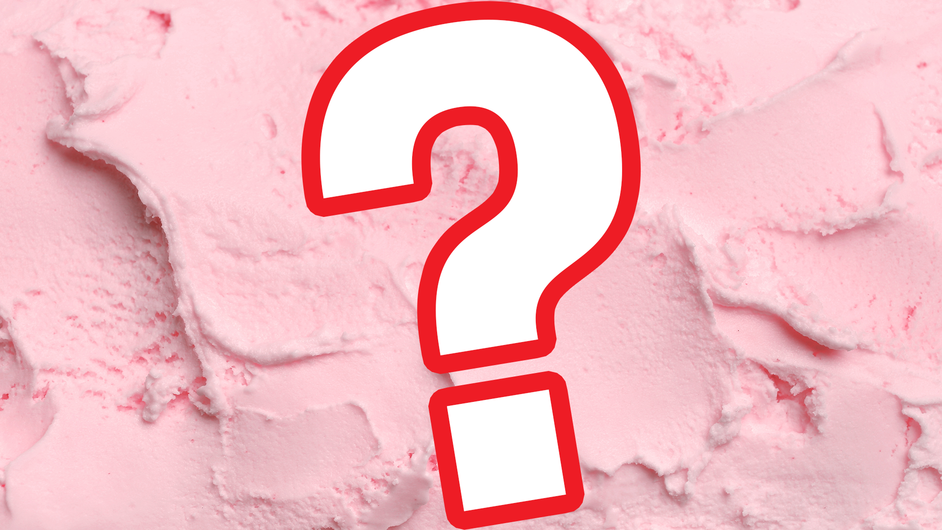 Ice cream background and question marks