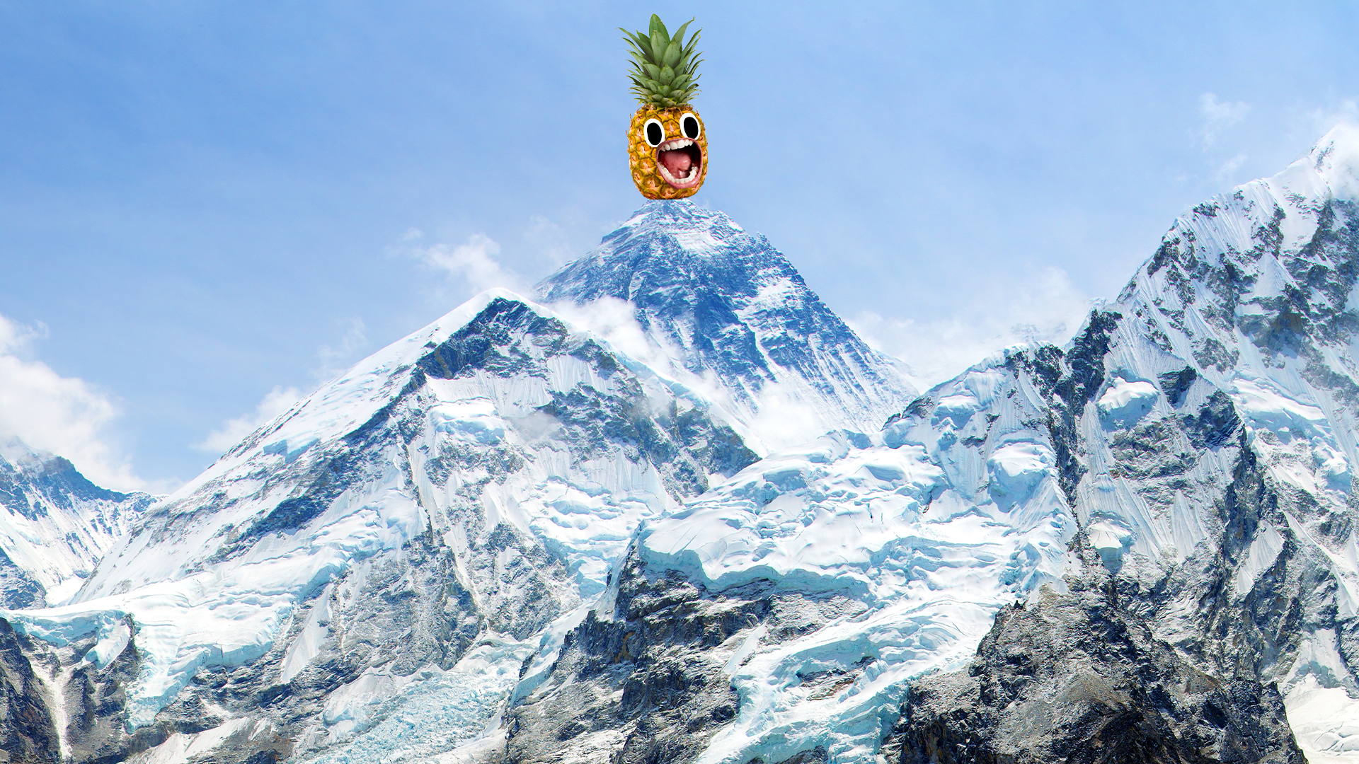 Mountains and screaming pineapple