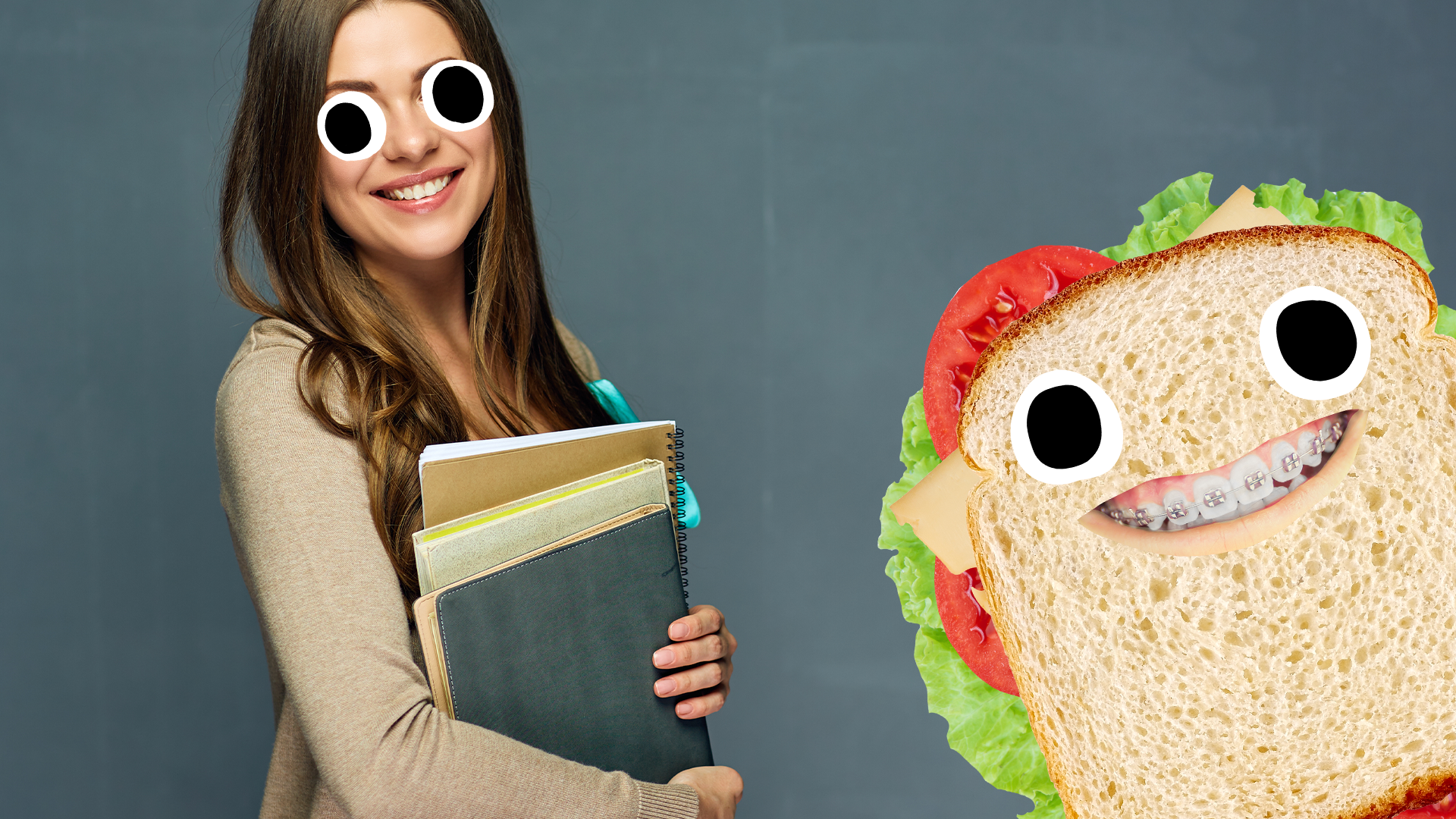 Teacher and Beano sandwich