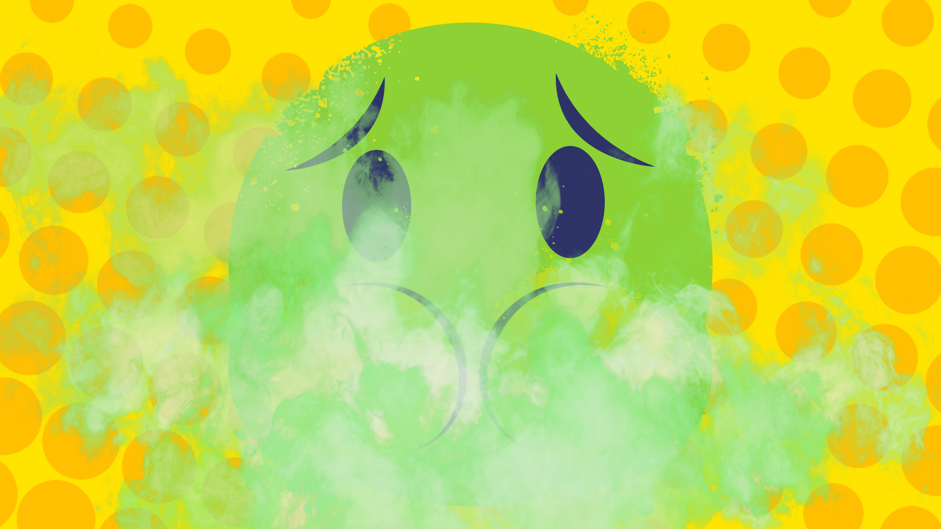 Emoji with fart cloud