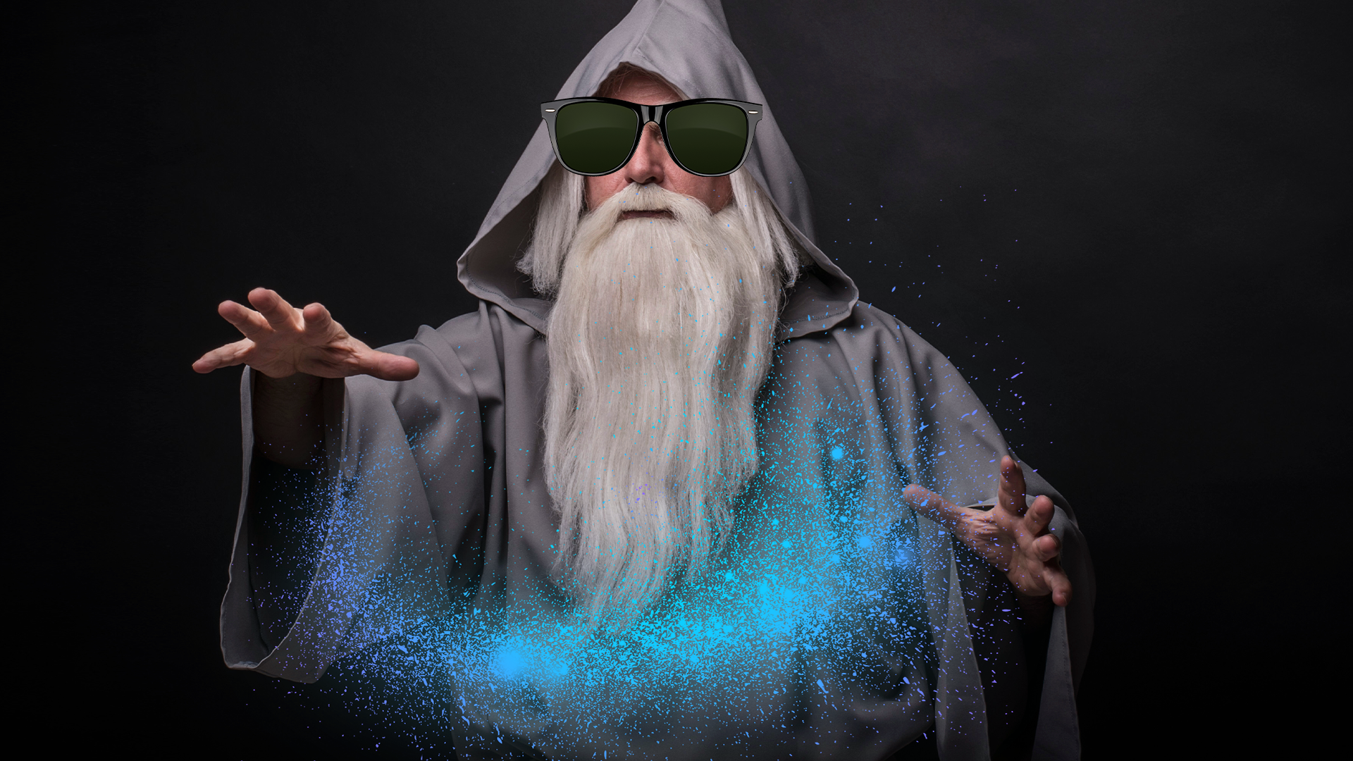 Wizard casting a spell