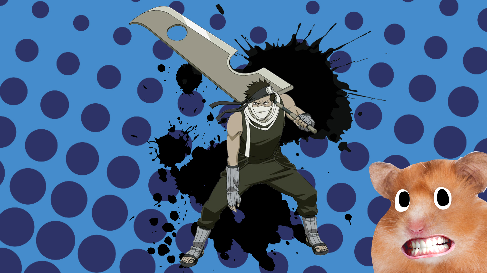 A Naruto character stands and looks very cool