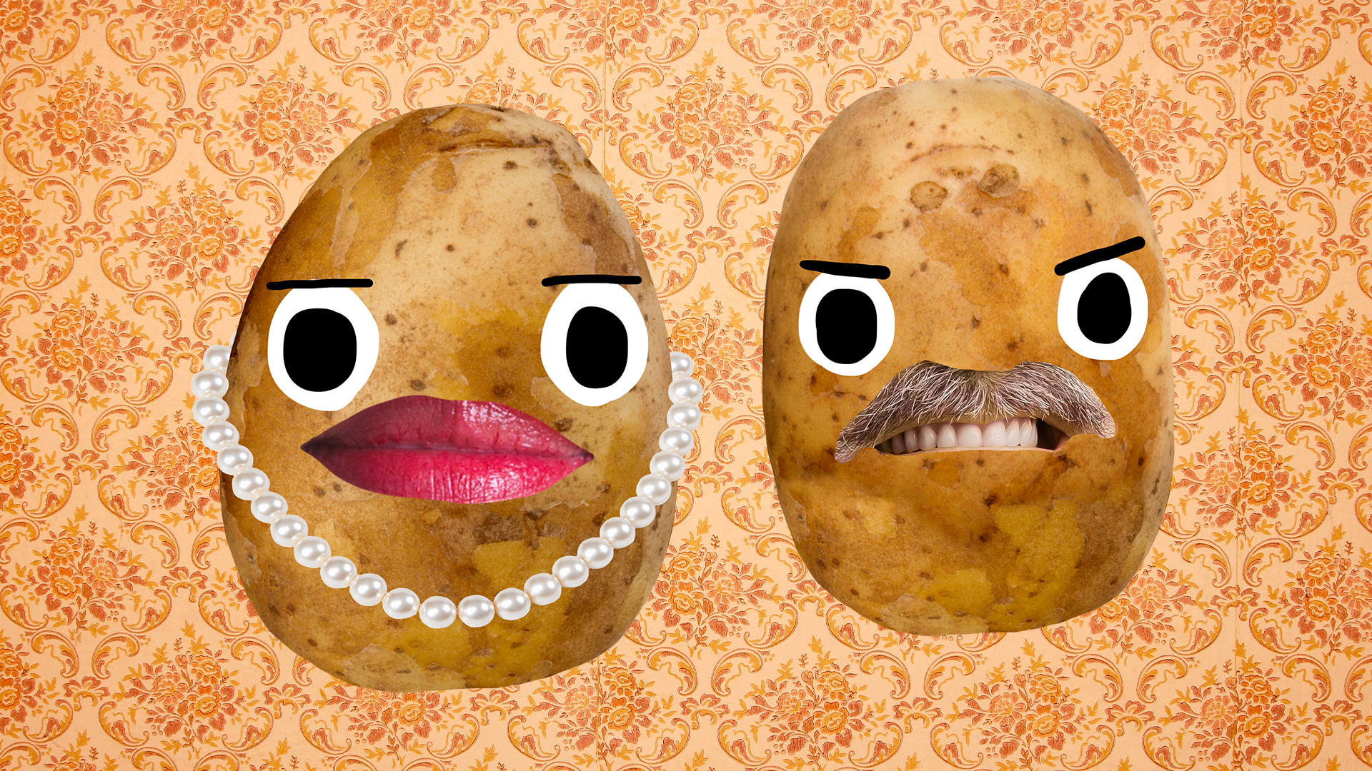 Potato Dursleys looking grumpy