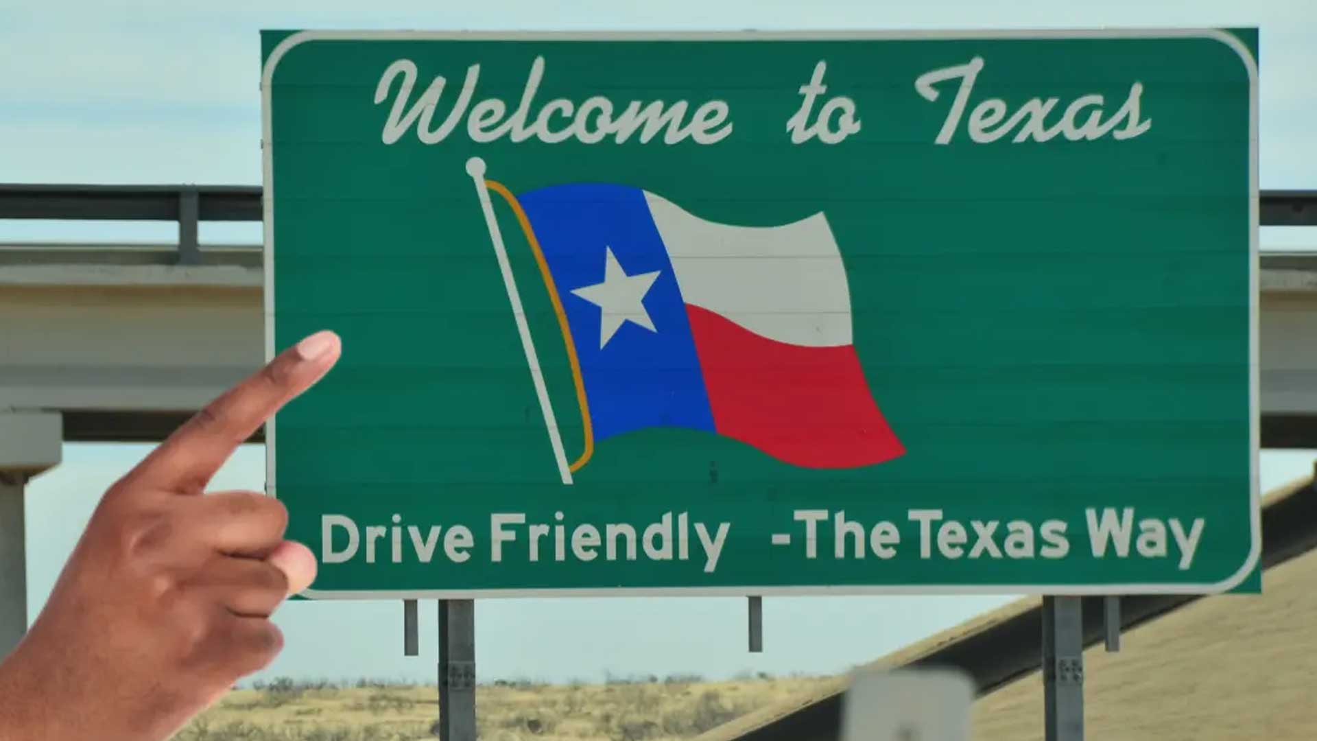 A roadsign in Texas
