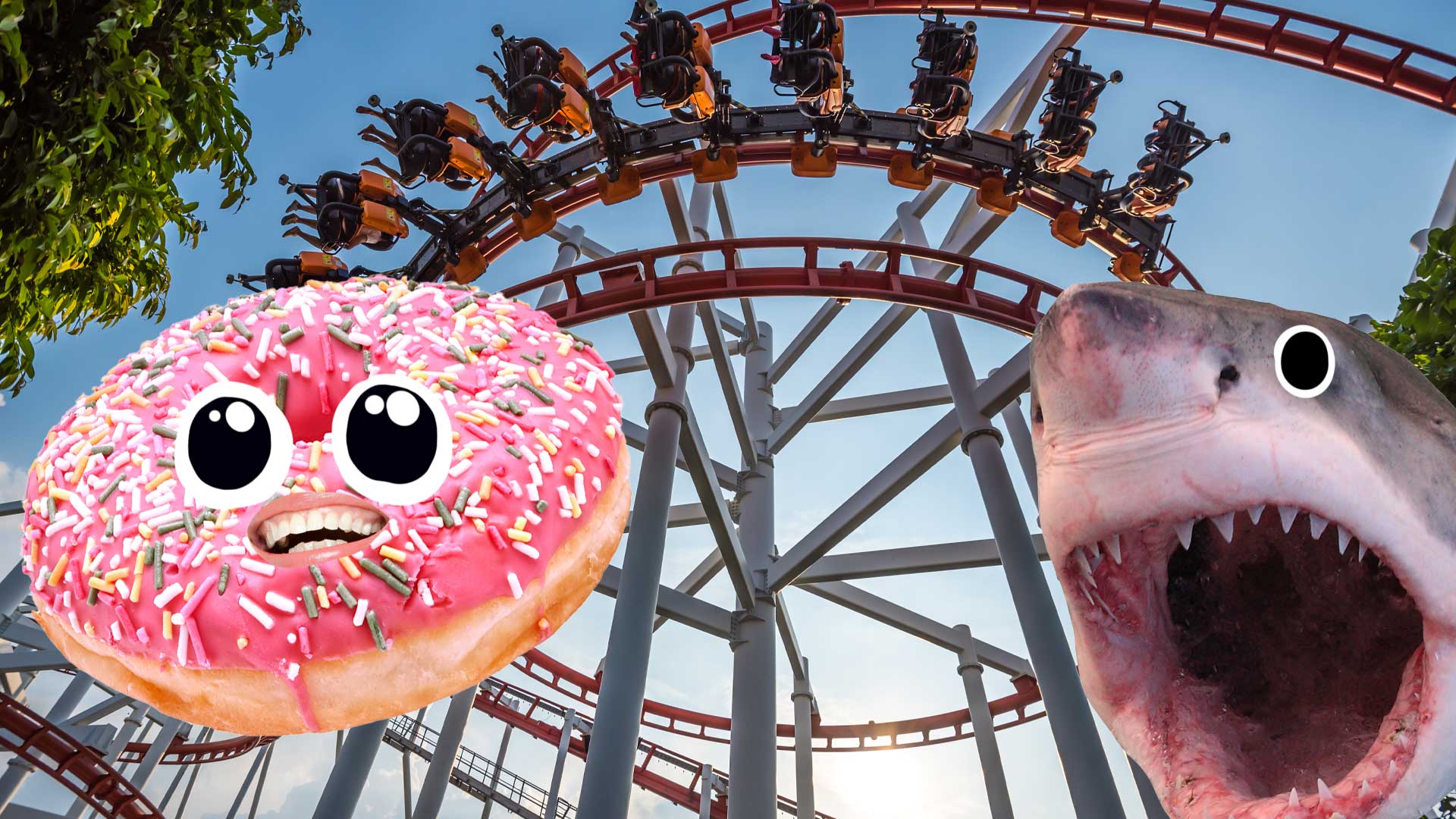 Donut at a theme park