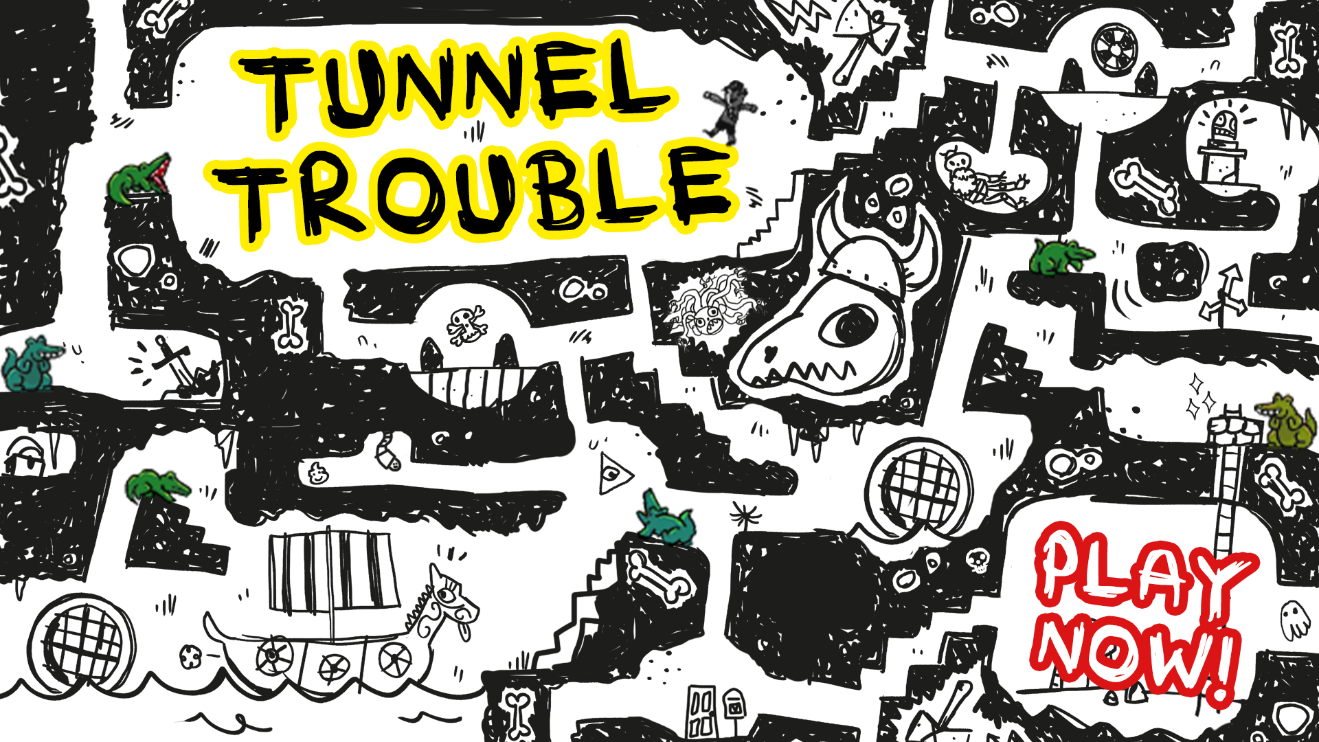Tap to Play Tunnel Trouble