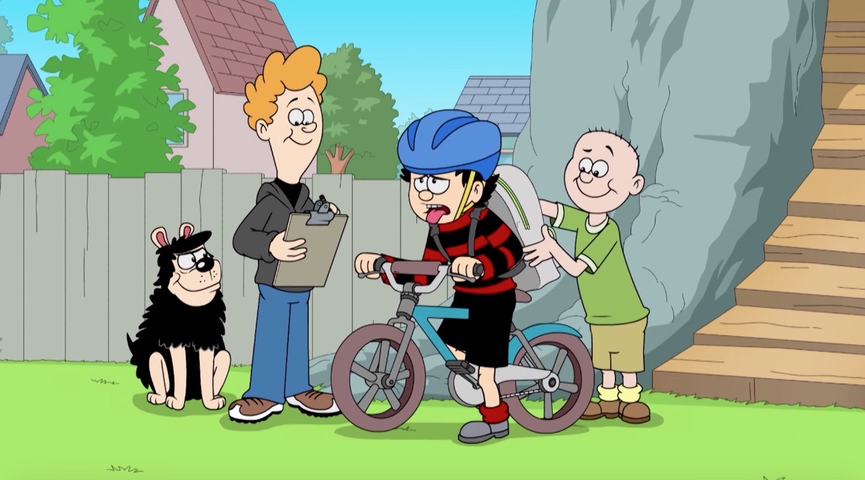 Dennis The Menace and Gnasher in Triathlon Trouble