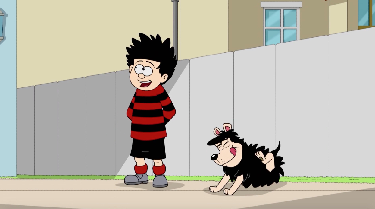 Dennis The Menace and Gnasher in Itchin' For Gnasher