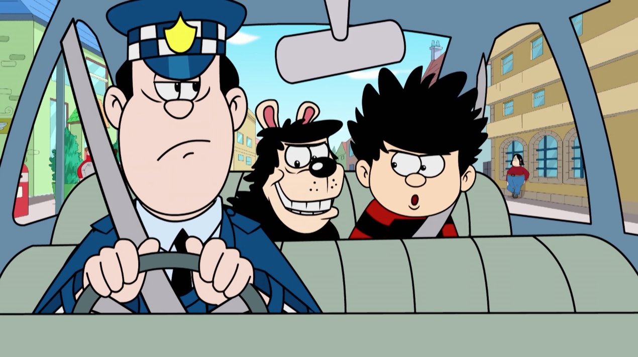 Dennis The Menace and Gnasher in Constable Menace