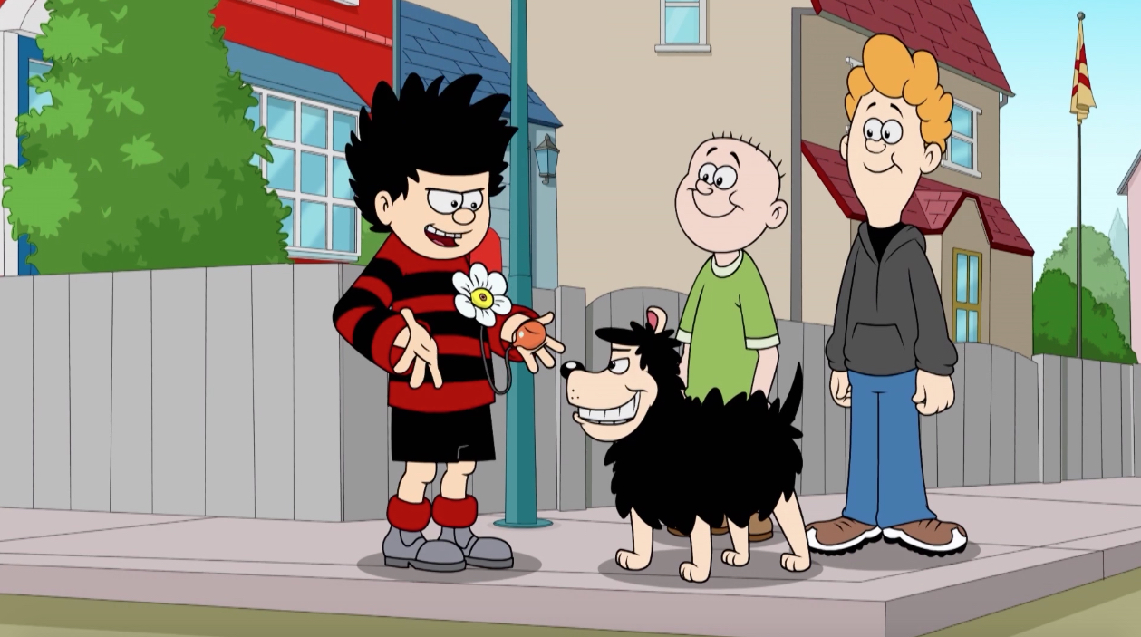 Dennis The Menace and Gnasher in The Book Of The Menace