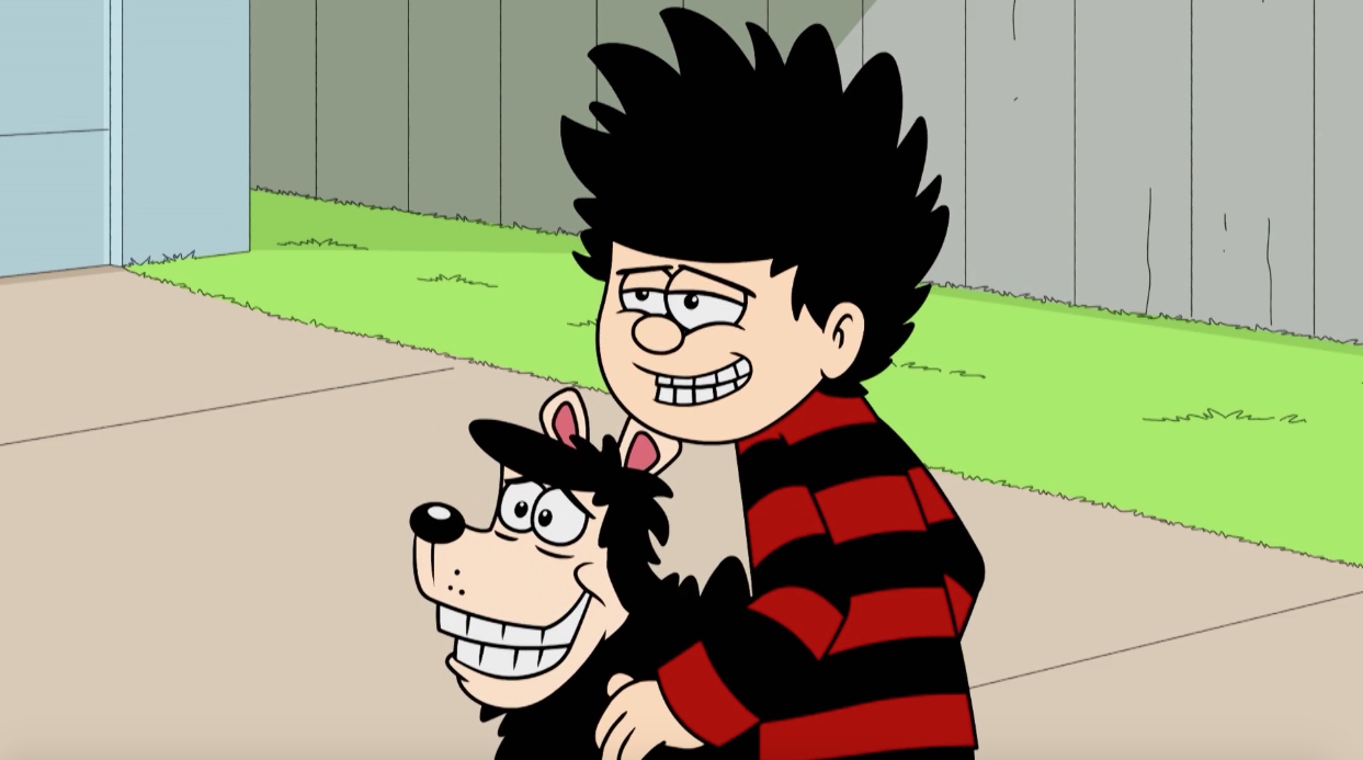Dennis The Menace and Gnasher in The Daily Menace