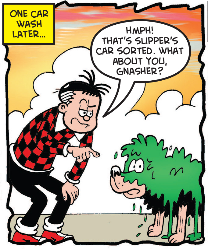 Roger talks to the Gnasher