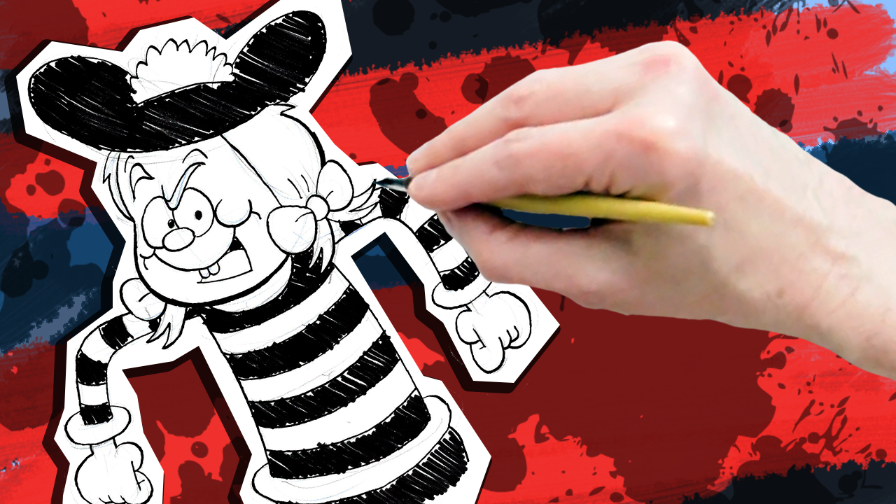 How to draw Minnie the Minx