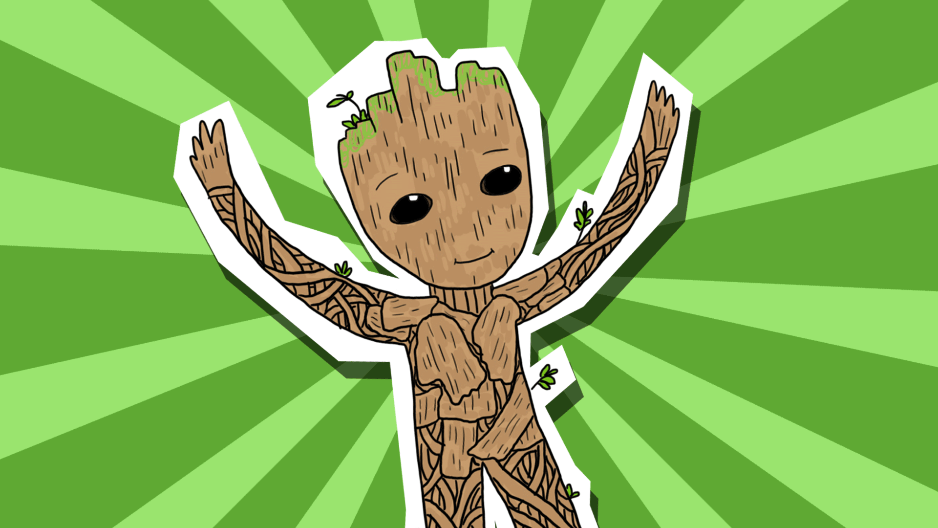 Baby Groot dancing