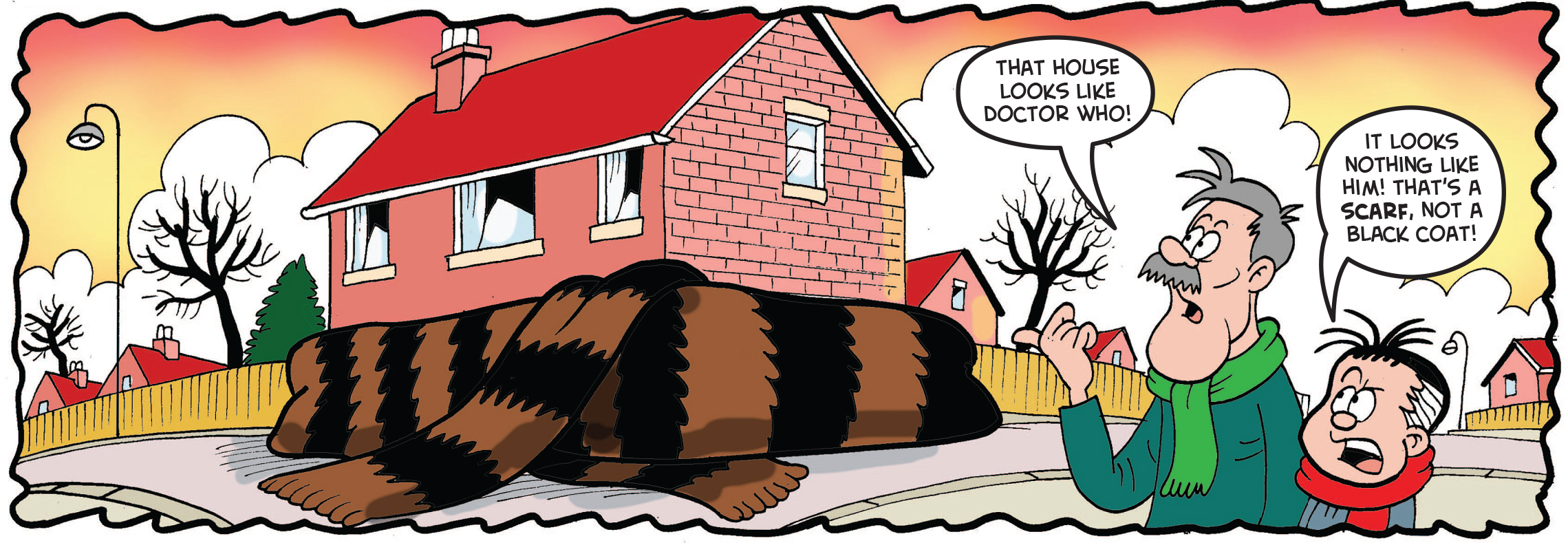 The house is wrapped in a mammoth-hair scarf