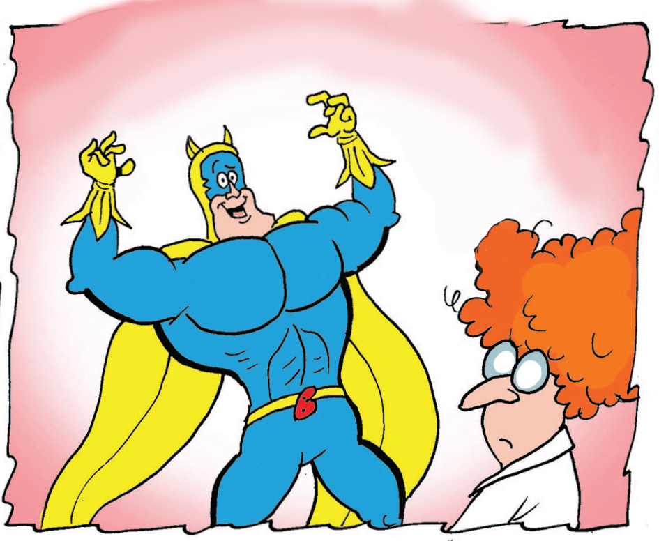 Bananaman and the scientist