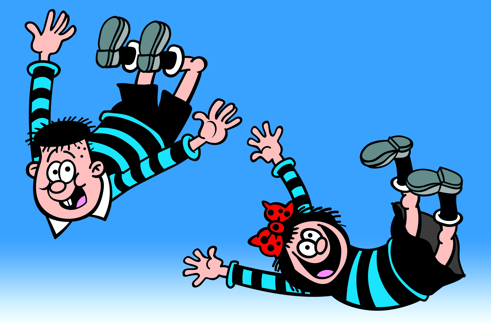 Sidney and Toots from the Bash Street Kids