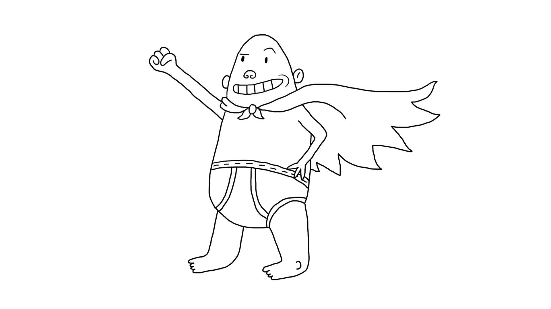 How to Draw Captain Underpants | Step by Step Drawing