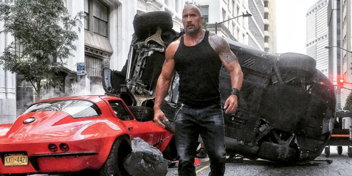 The Rock in Fast & Furious 7