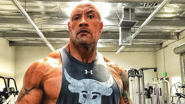 The Rock doing his eyebrow thing