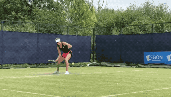 Johanna Konta playing tennis
