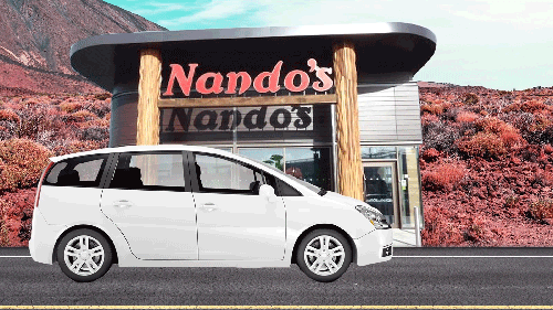 A car powered by Nando's