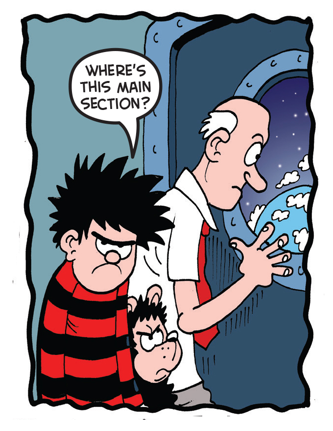 Dennis the Menace lost in space