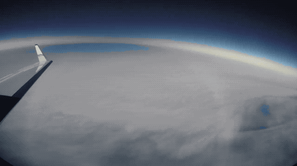 The solar eclipse as seen from an aeroplane by NASA's Dr Thomas Zurbuchen