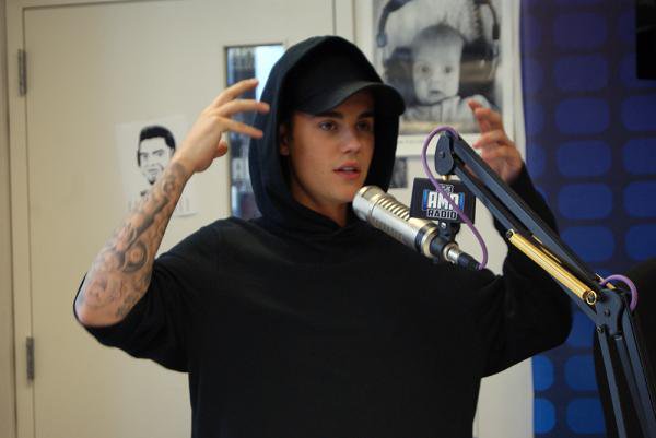 Bieber in the studio