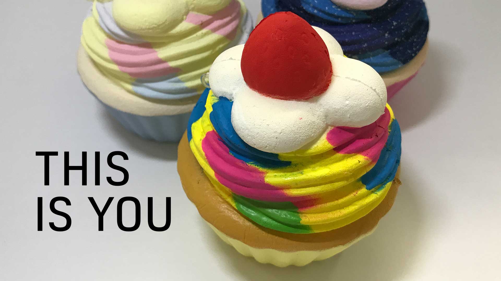 Colourful Cupcake Squishy
