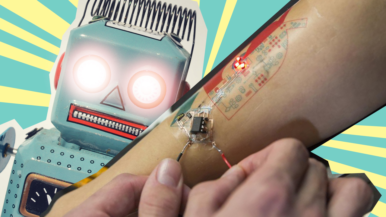 robot and a robot tattoo