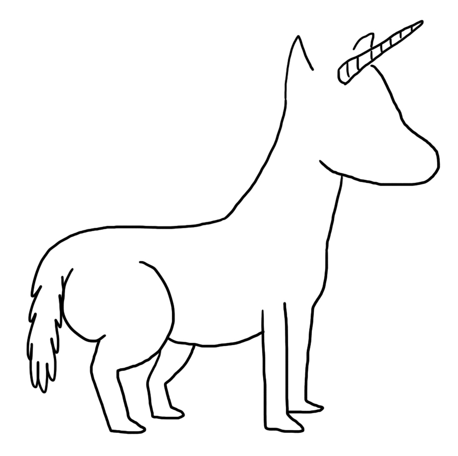 A unicorn without features