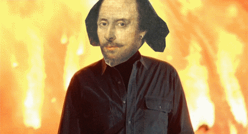 Shakespeare ignoring a massive explosion