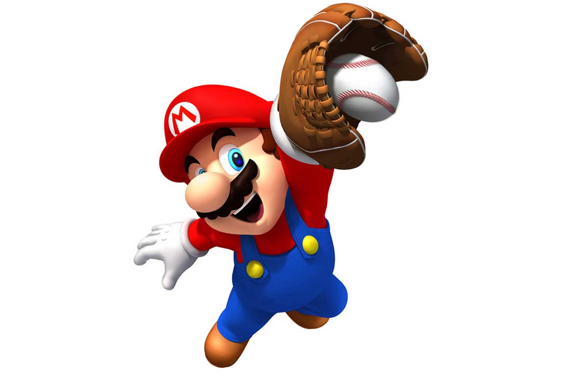 Mario playing a sport