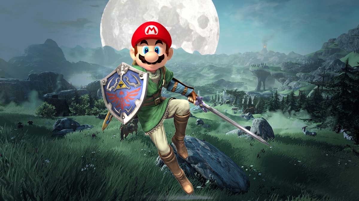 Mario in Zelda