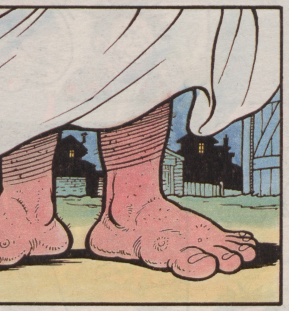 Wait a minute - whose feet are those?