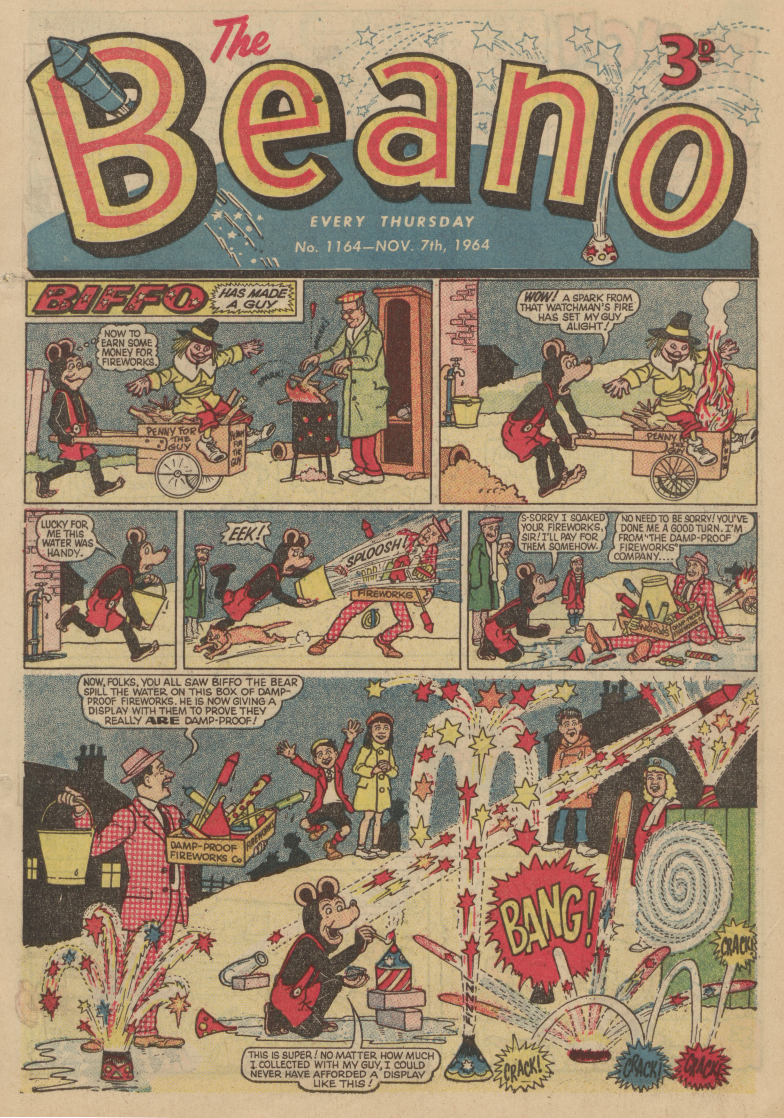 Biffo the Bear - Beano No. 1164 Nov. 7th 1964
