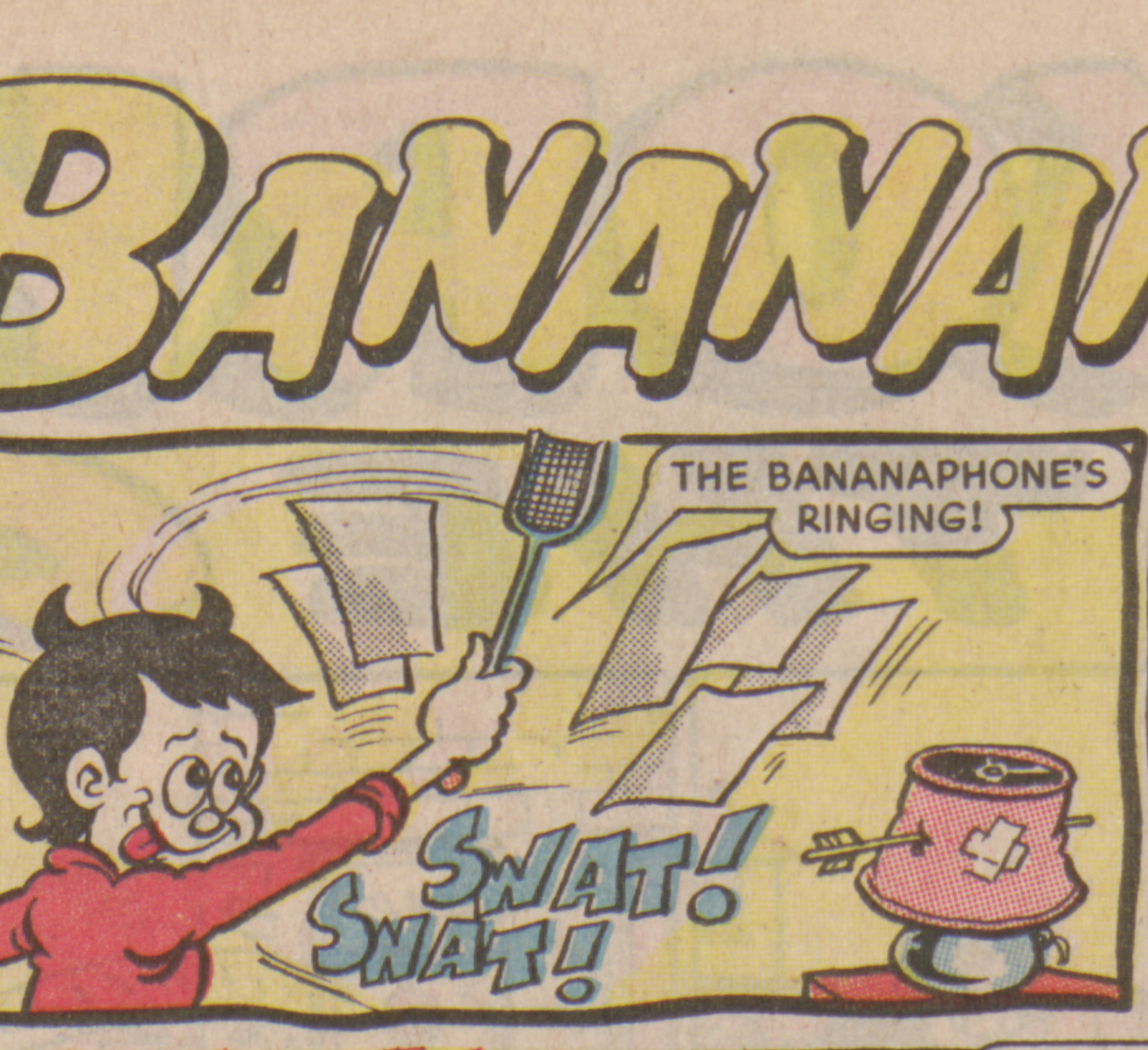 Bananaman 1985 - Little Eric swats and swots!