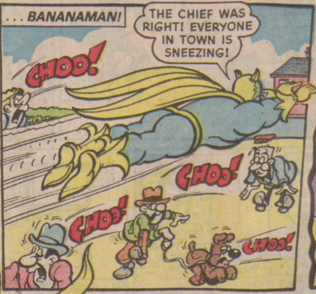 Bananaman 1985 - Everyone is sneezing!