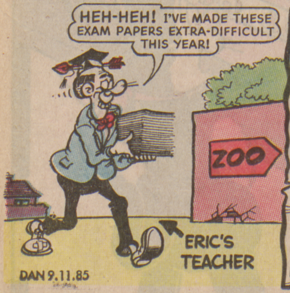 Bananaman 1985 - the teacher is in trouble